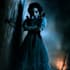 create a horror metal cover illustration with manual drawing