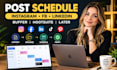 post schedule social media manager hootsuite loomly content post scheduling