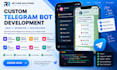 develop a custom telegram bot and mini apps, API integration