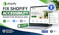 fix shopify accessibility issues for wcag and ada compliance
