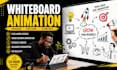 create professional whiteboard animation explainer video, cartoon video, doodle