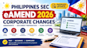prepare philippines sec eamend corporate amendments and paperless filing