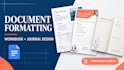 do ms word document formatting, workbook journal design in affinity publisher