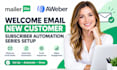 mailerlite aweber welcome email new customer subscriber automation series setup