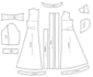 create womens dress, cad sewing pattern, grading and consumption