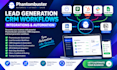 create lead generation CRM workflows integrations phantombuster automation