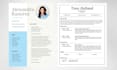 design a professional modern CV resume