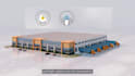 create 3d industrial animation, robotic picking, warehouse automation