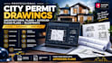draw permit plans for city approval, architectural drawings