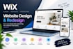 design wix website, redesign wix website, wix studio expert, wix ecommerce