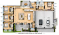 redraw, draw 2d architectural floor plan, blueprint and autocad
