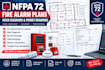 create nfpa 72 fire alarm plans, riser diagrams and permit drawings
