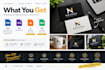 do logo design, graphic design, banner creation, advertisement design