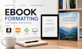 format ebook for amazon KDP, kindle epub with clickable toc