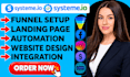 build systeme io sales funnel, systeme io landing page, systeme io website