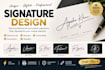 create handwritten signature logo