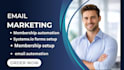 setup systeme io online course membership community systeme io email automation