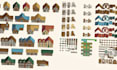 do top down pixel tileset, game assets, pixel art background, rpg maker tilemap
