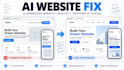 fix, redesign and professionalize your ai generated website