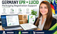 help with germany epr and lucid packaging registration