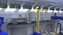 create 3d power plant,turbine and industrial engineering animation