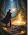create a professional fantasy magic book cover