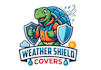 make weather shield covers mascot logo design