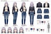 make custom character sheet reference sheet anime character
