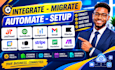 integrate jobtread quickbooks ghl gmail klaviyo google calendar typeform makecom