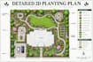 create a 2d planting plan, garden and landscape layout