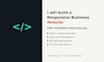 design a responsive business website with admin panel