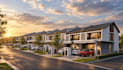 design 3d townhouse community large scale residential masterplan siteplan render