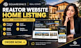 build squarespace realtor website home listing  agent website