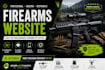 build gun, ammunition, firearms website military weapon website with ai agent