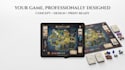 design a custom board game and card game