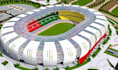 design a soccer stadium with 3d architectural rendering