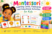 create montessori educational flashcards, learning cards and kids activities