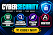provide cybersecurity website  vulnerability scan security startup logo pen test
