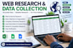 do web research and data collection