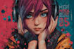 make a anime single cover 90s anime album cover