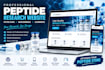 build peptide research website, peptide store and woocommerce ecommerce website