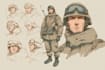 make military character design or concept art