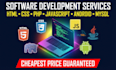 develop HTML CSS PHP javascript android mysql software projects cheapest price