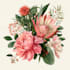 flower line art illustration