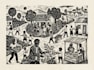 create a linocut illustration