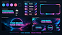 design a professional twitch and kick stream overlay package
