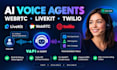 build and debug ai voice agent app with livekit webrtc vapi twilio low latency