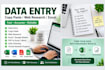 do accurate telugu english data entry, copy paste, web research