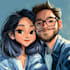 design an unique friendship portrait art