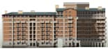 design a residential building facade and architectural concept
